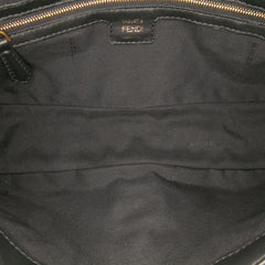 Zucca Embossed Leather Baguette Satchel