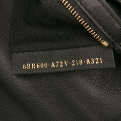 Zucca Embossed Leather Baguette Satchel