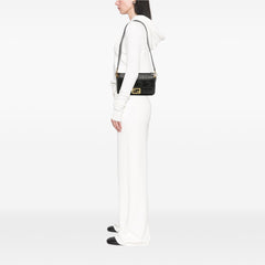 Zucca Embossed Leather Baguette Satchel