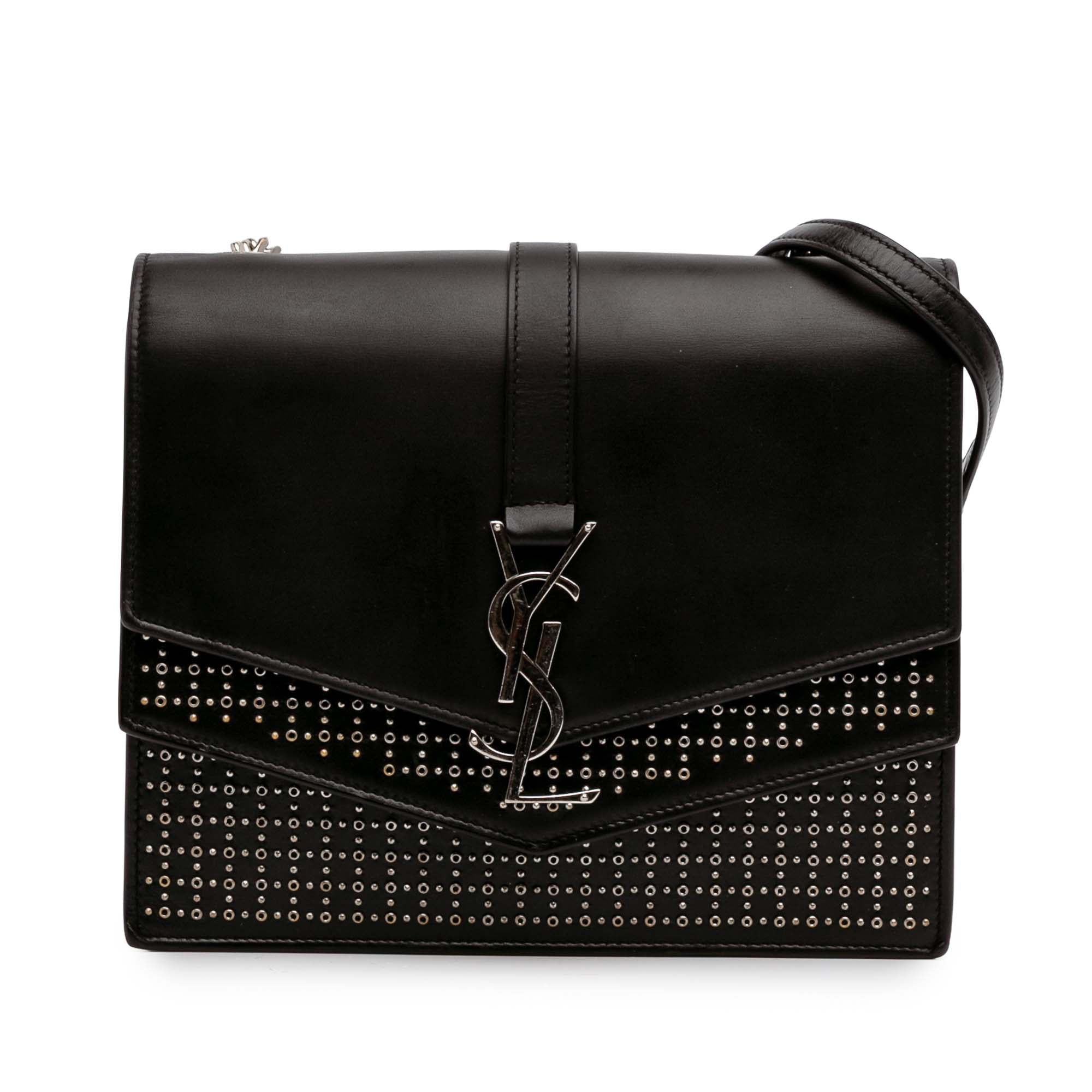 Medium Studded Calfskin Monogram Sulpice Crossbody