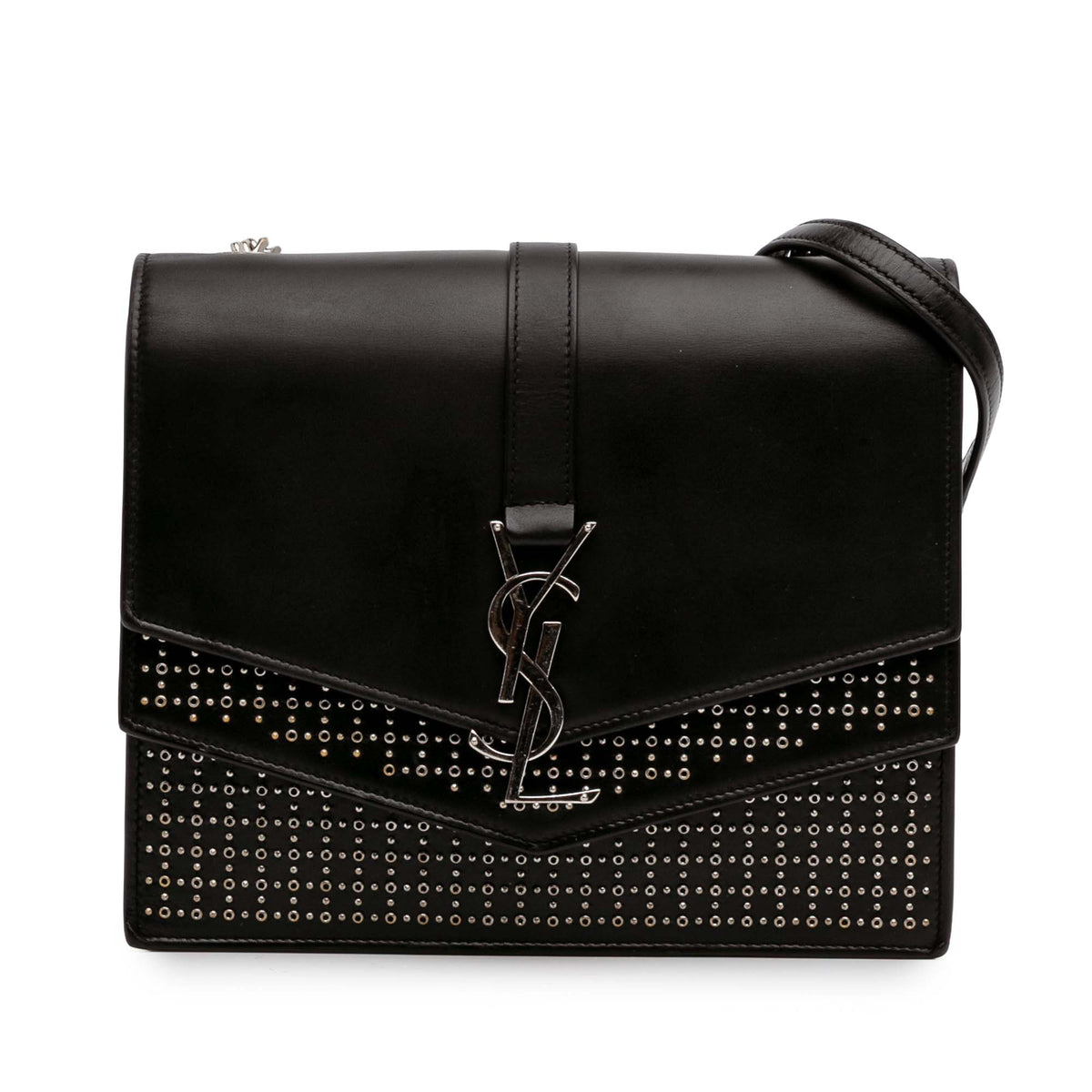 Medium Studded Calfskin Monogram Sulpice Crossbody
