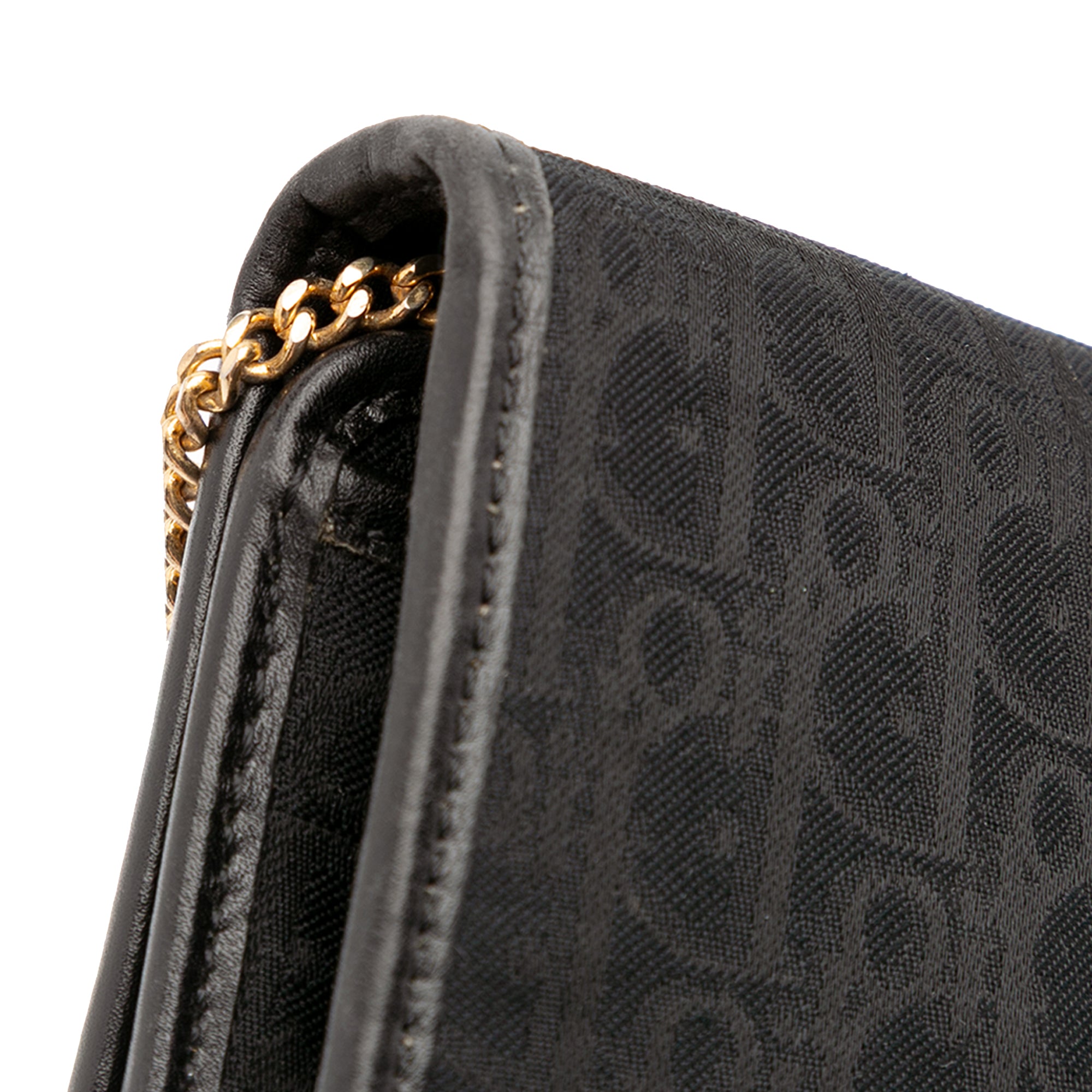 Oblique Canvas Chain Crossbody