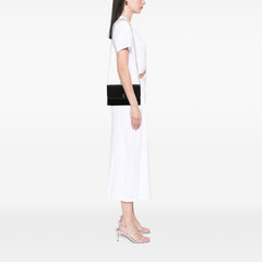 Oblique Canvas Chain Crossbody