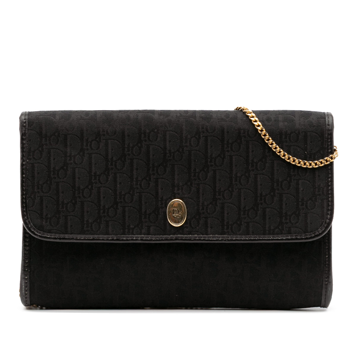 Oblique Canvas Chain Crossbody