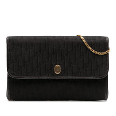 Oblique Canvas Chain Crossbody