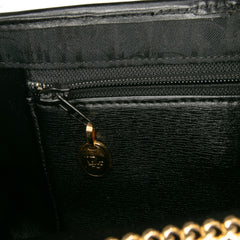 Oblique Canvas Chain Crossbody