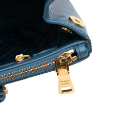 Medium Saffiano Lux Galleria Double Zip Satchel