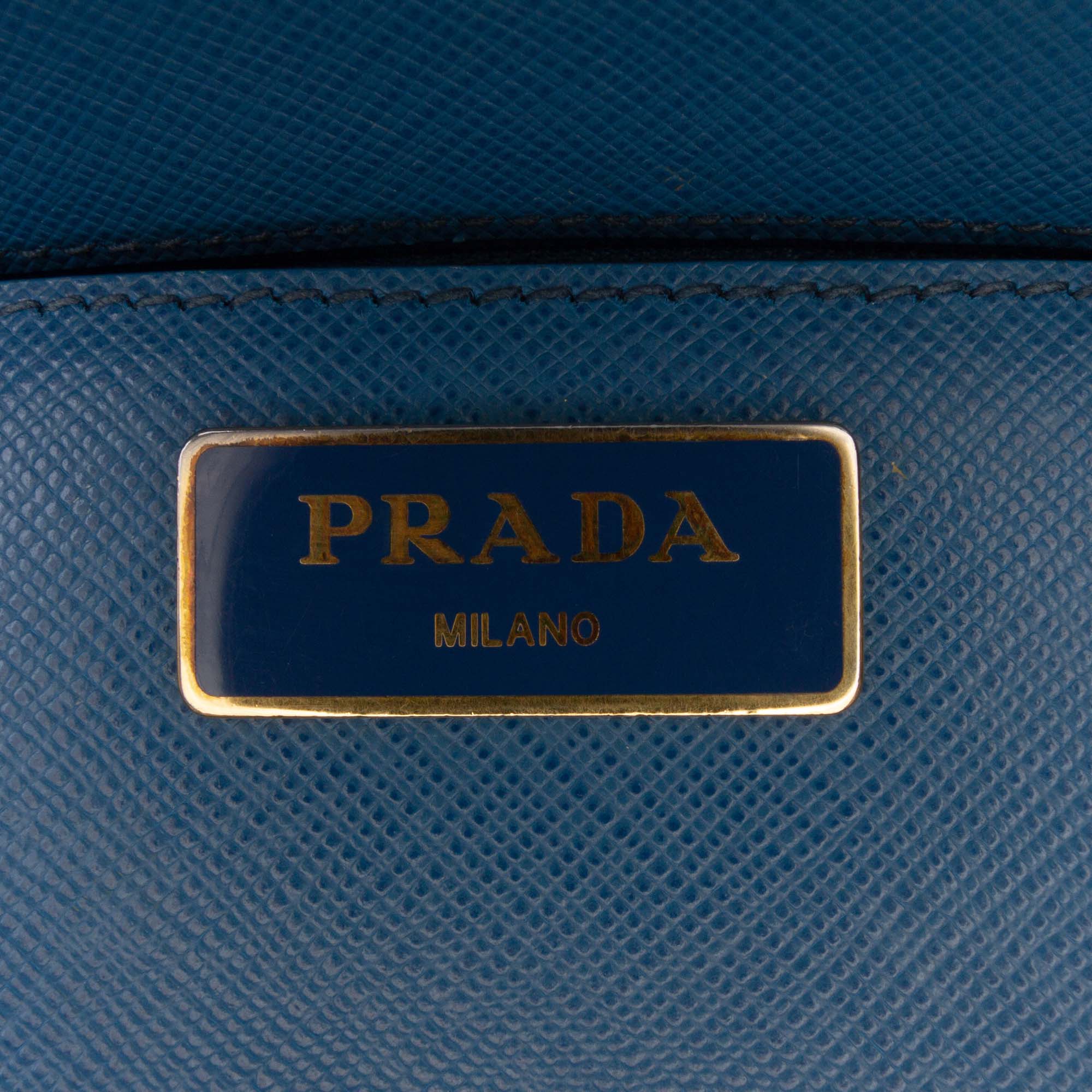 Medium Saffiano Lux Galleria Double Zip Satchel