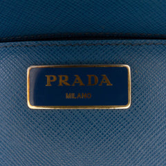 Medium Saffiano Lux Galleria Double Zip Satchel