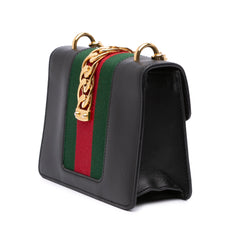 Mini Leather Web Sylvie Chain Crossbody