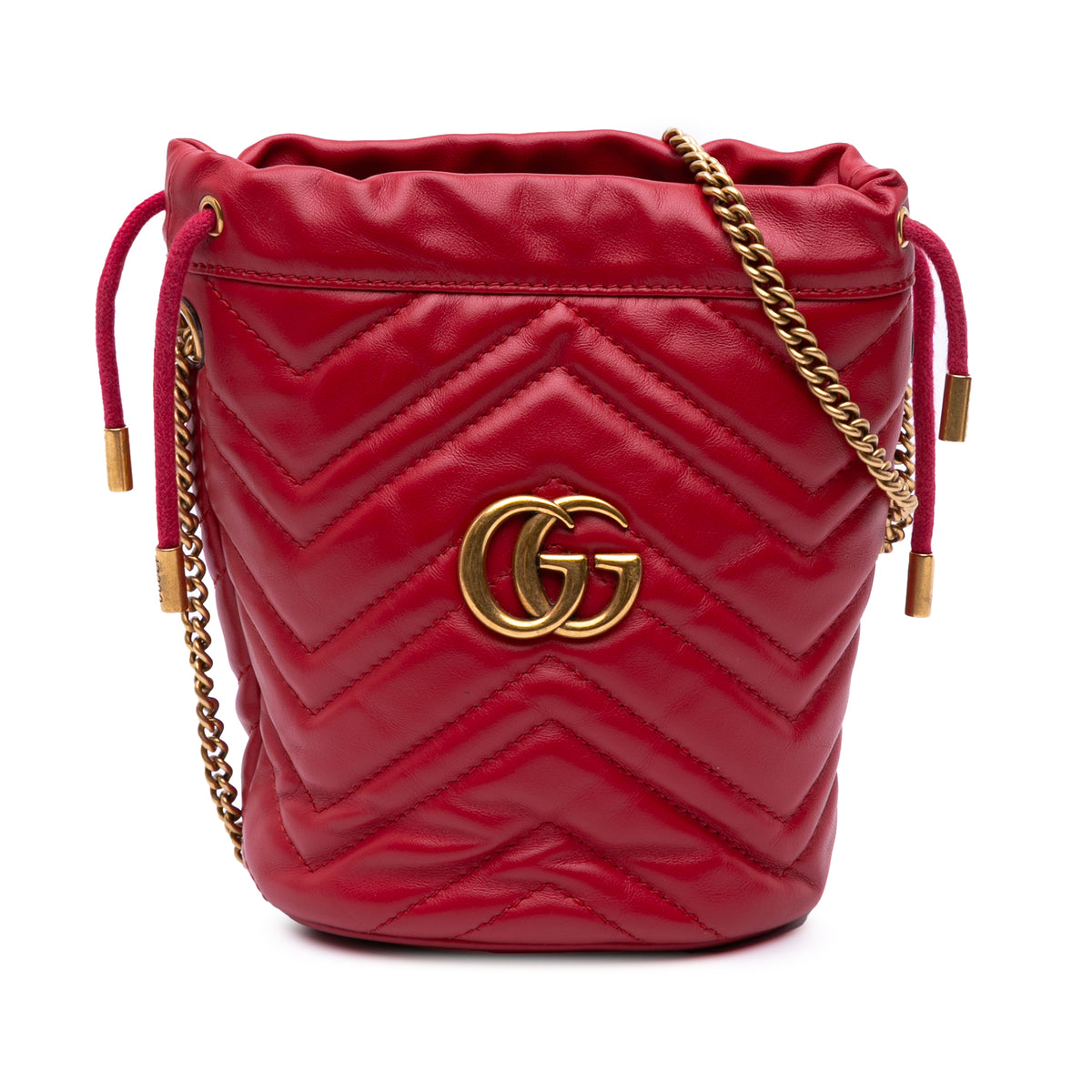 Small GG Marmont Matelasse Leather Bucket Bag