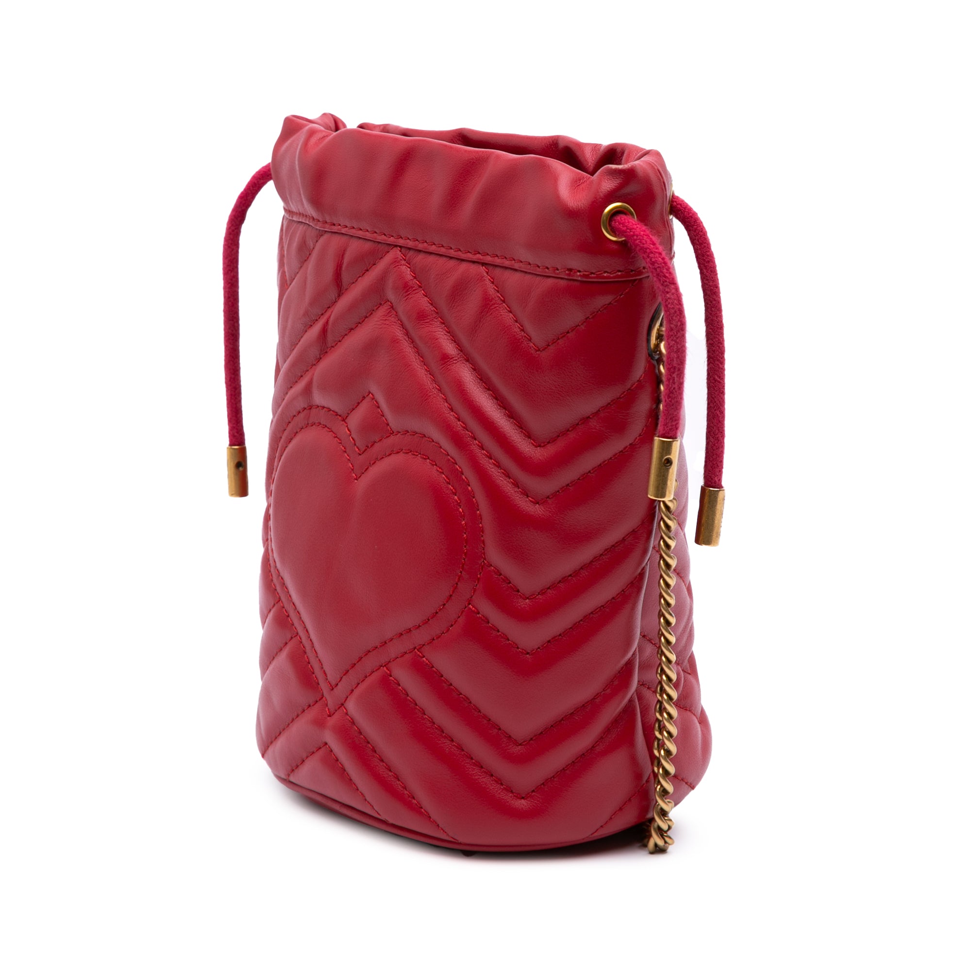 Small GG Marmont Matelasse Leather Bucket Bag