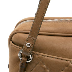 Quilted Iridescent Calfskin Relax CC Satchel