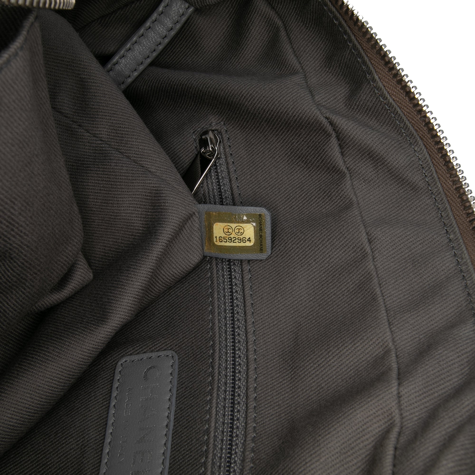 Quilted Iridescent Calfskin Relax CC Satchel