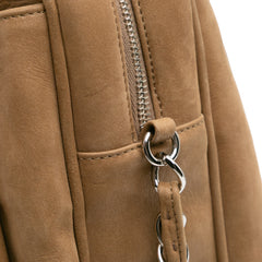 Quilted Iridescent Calfskin Relax CC Satchel