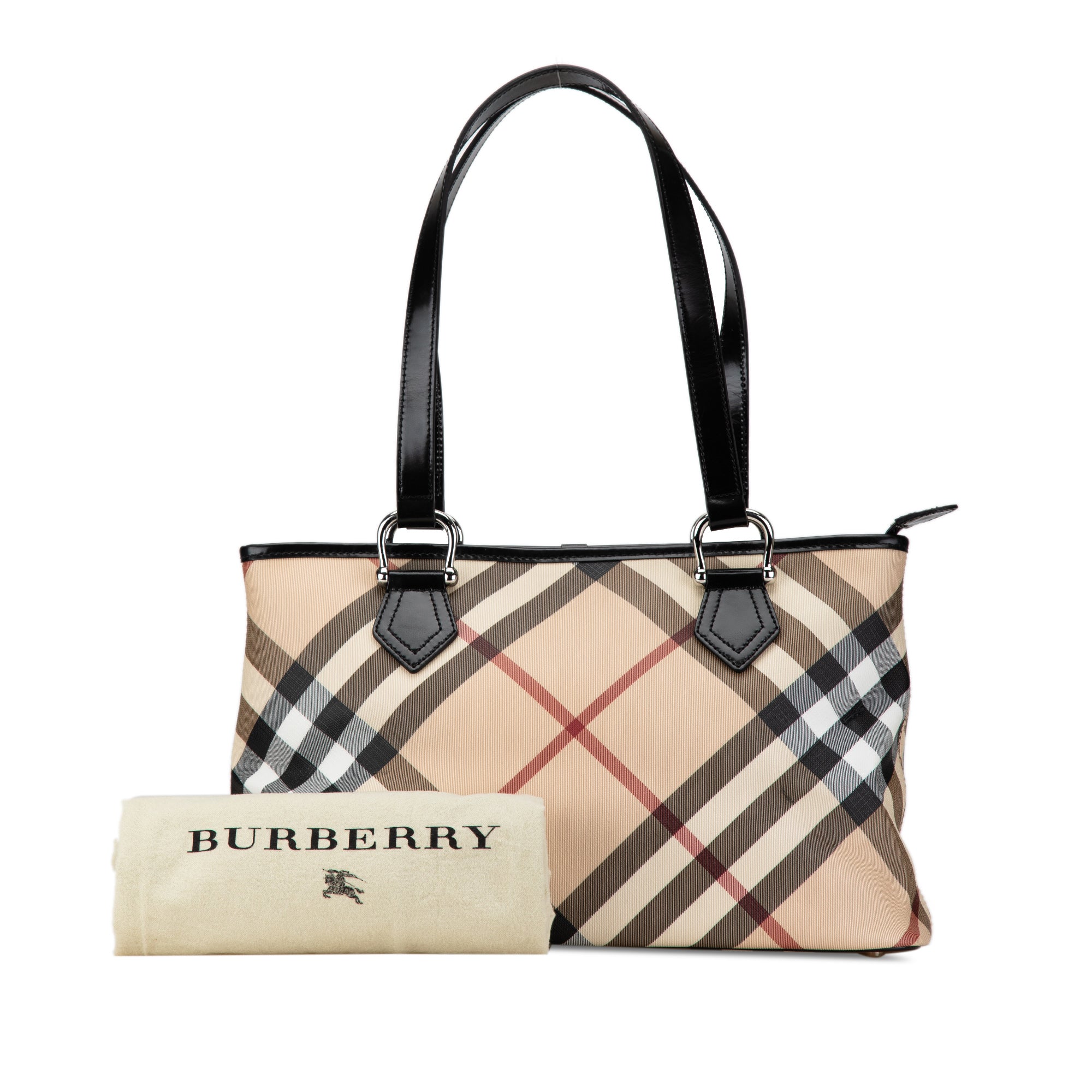 Supernova Check Coated Canvas Tote