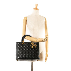 Large Lambskin Cannage Lady Dior