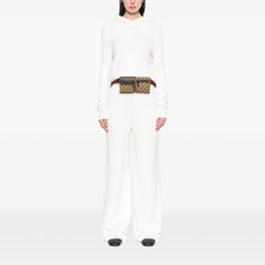 GG Canvas Web Double Pocket Belt Bag