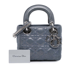 Mini Iridescent Lambskin Cannage Lady Dior