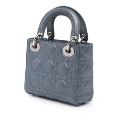 Mini Iridescent Lambskin Cannage Lady Dior