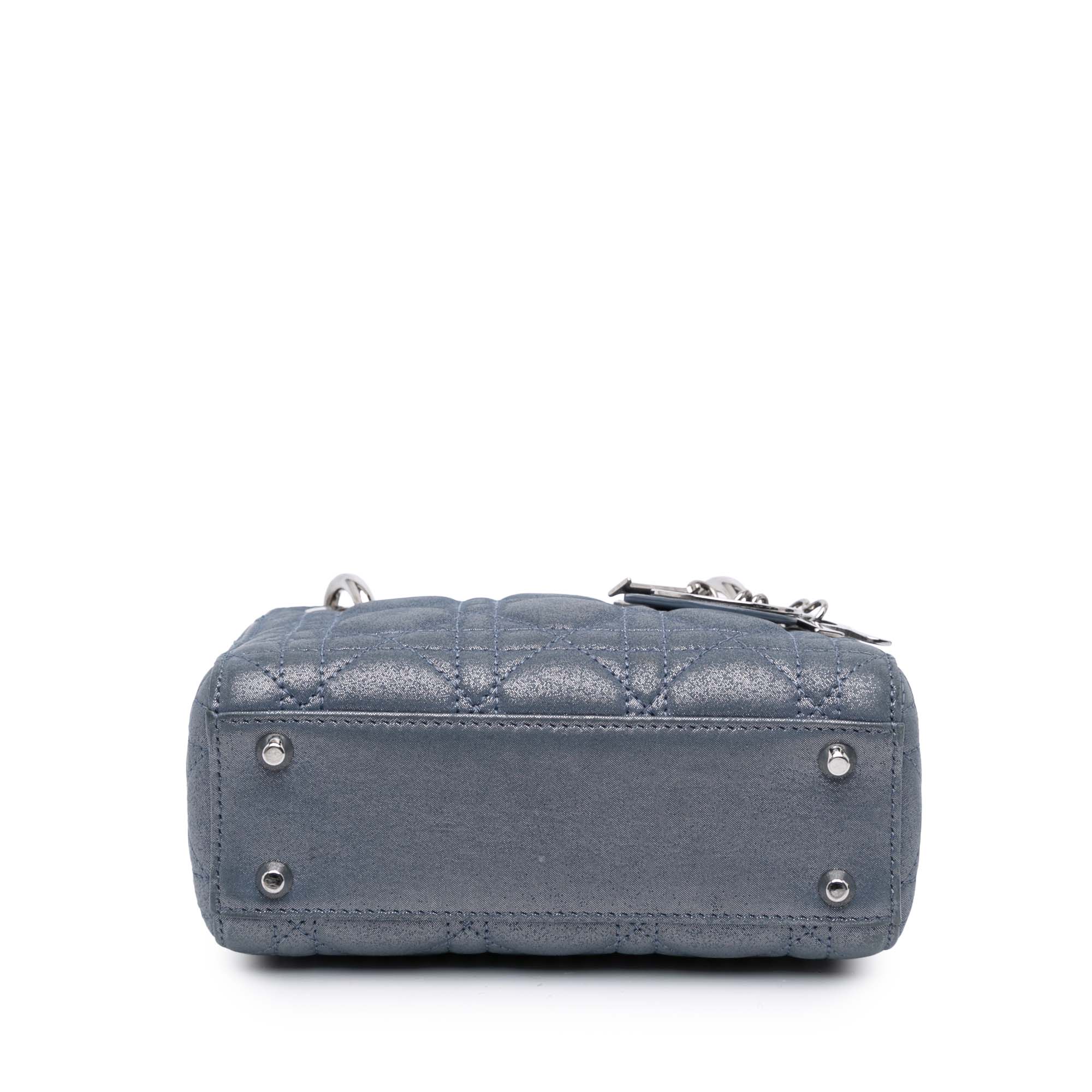 Mini Iridescent Lambskin Cannage Lady Dior