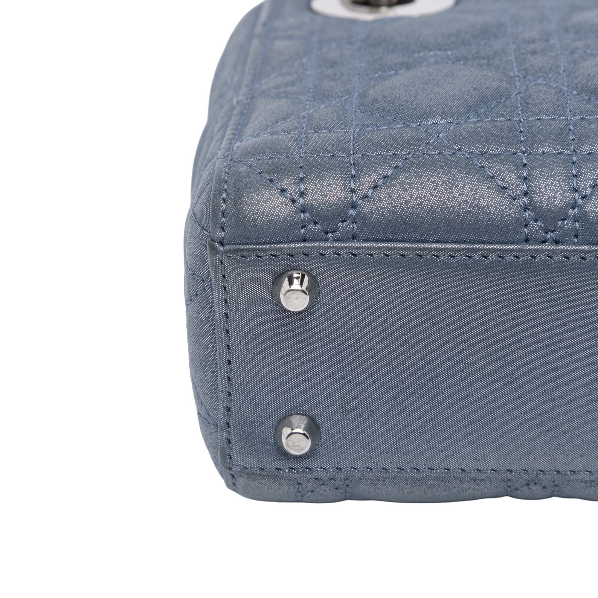 Mini Iridescent Lambskin Cannage Lady Dior
