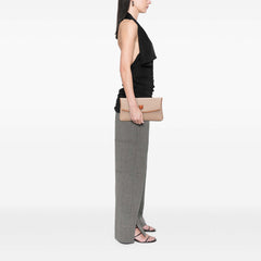 Macadam Coated Canvas Clutch