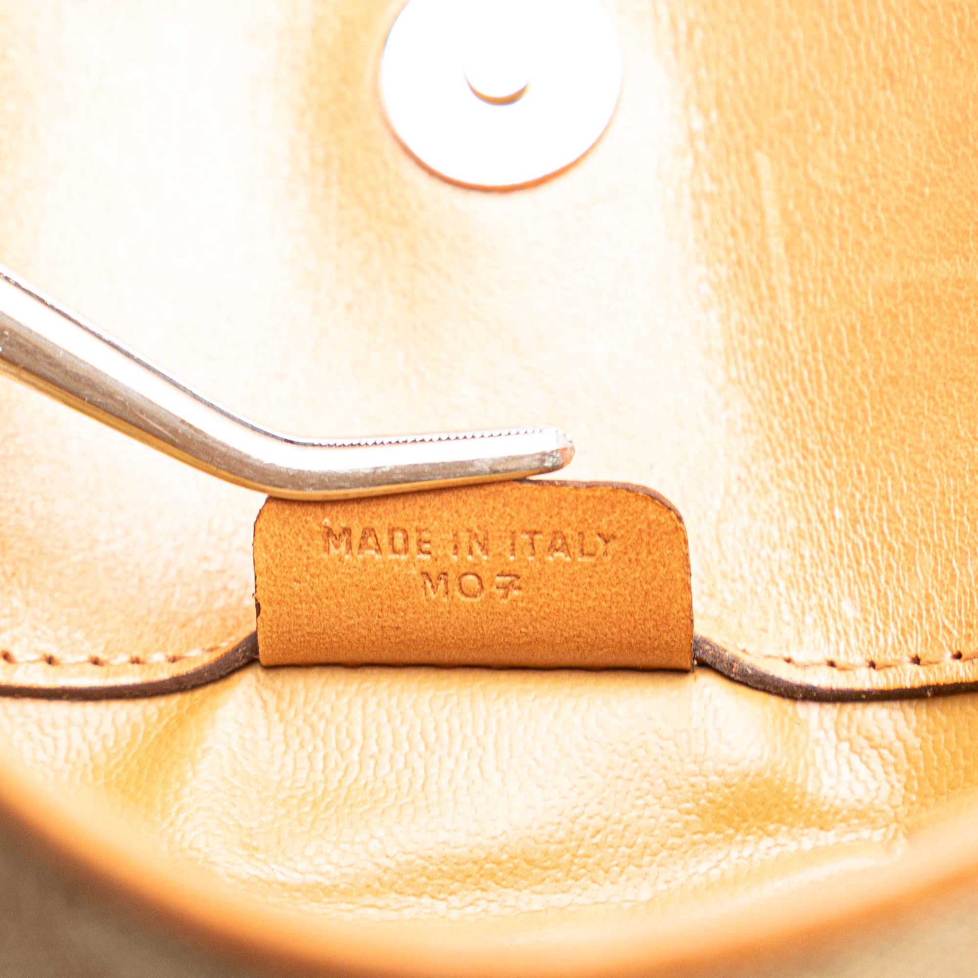 Macadam Coated Canvas Clutch