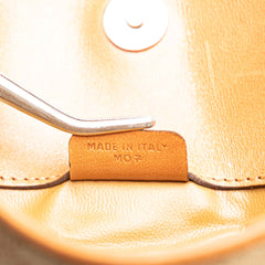 Macadam Coated Canvas Clutch