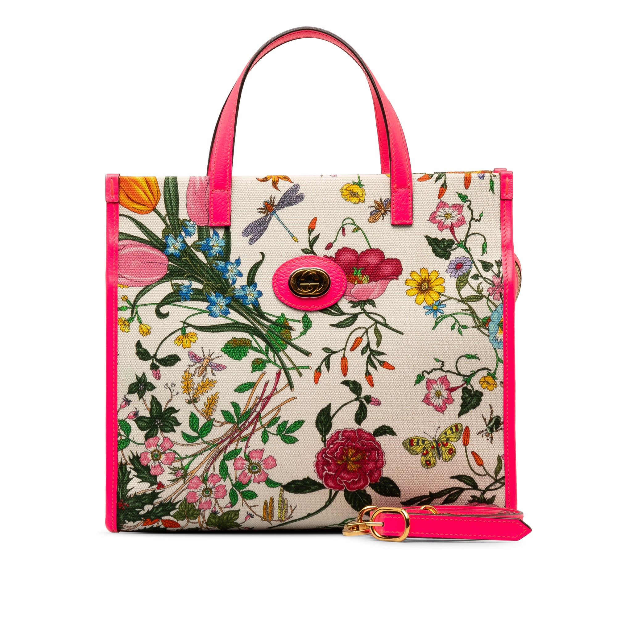 Medium Canvas Flora Satchel_9