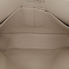 Medium Classic Chevron Lambskin Double Flap