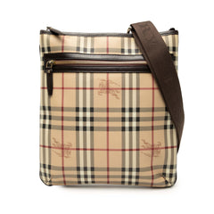 Haymarket Check Coated Canvas Crossbody