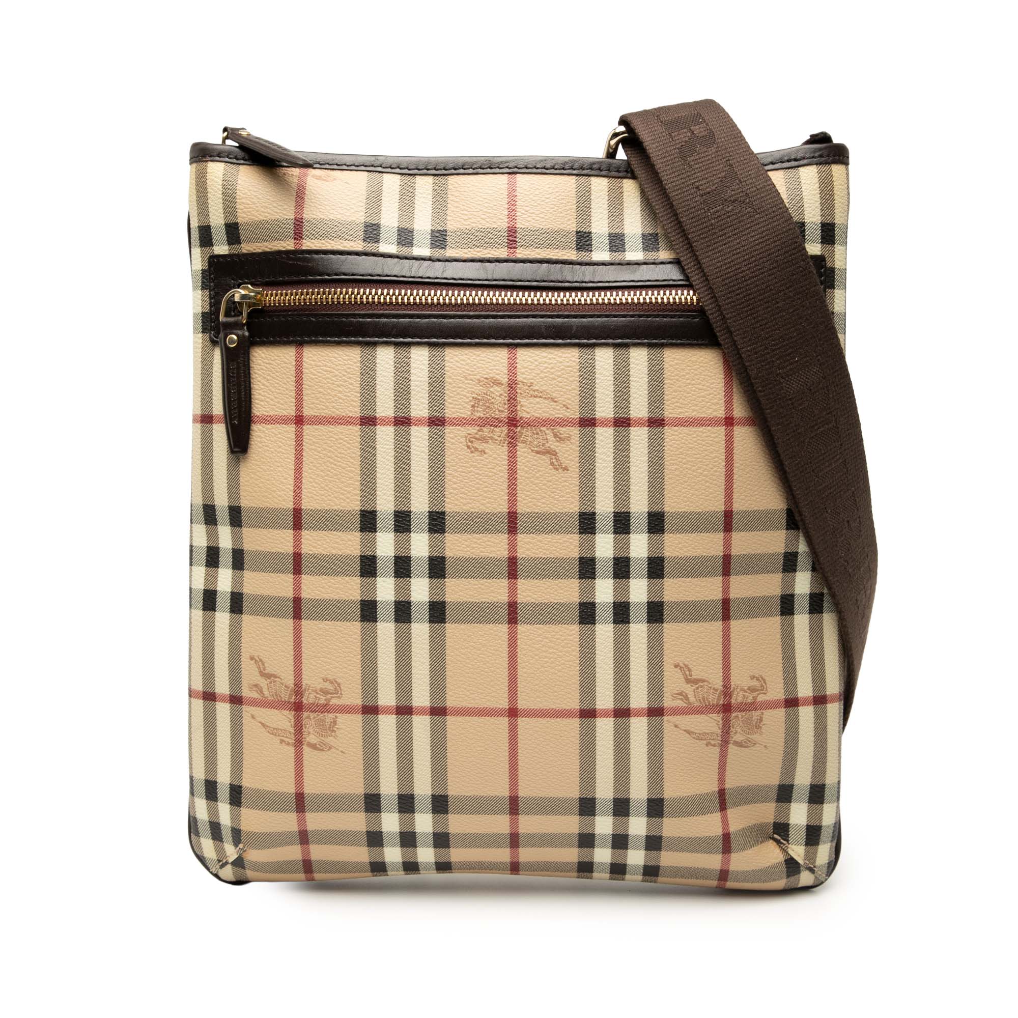 Haymarket Check Coated Canvas Crossbody
