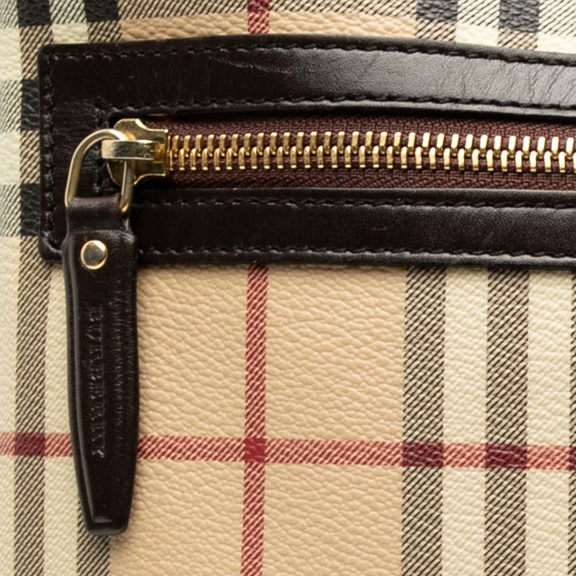 Haymarket Check Coated Canvas Crossbody