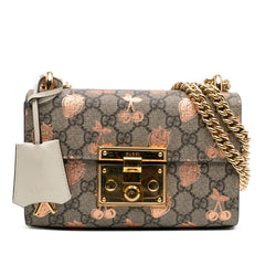 Small GG Supreme Berry Padlock Crossbody