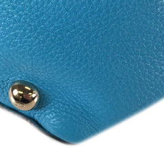 Small Grained Calfskin Rockstud Trapeze Satchel