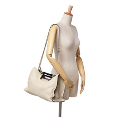 Medium Calfskin Bamboo Daily Shopper Satchel