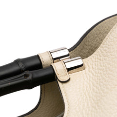Medium Calfskin Bamboo Daily Shopper Satchel