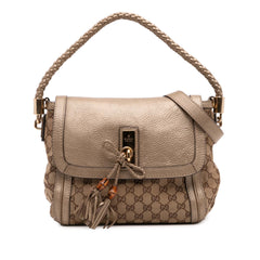 GG Canvas Bella Flap Satchel
