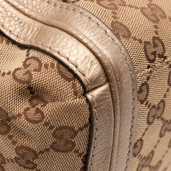 GG Canvas Bella Flap Satchel