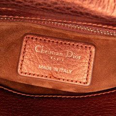 Mini Metallic Calfskin Cannage Lady Dior