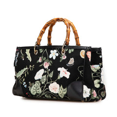 Medium Canvas Bamboo Shopper Flora Knight Satchel