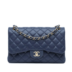 Jumbo Classic Caviar Double Flap