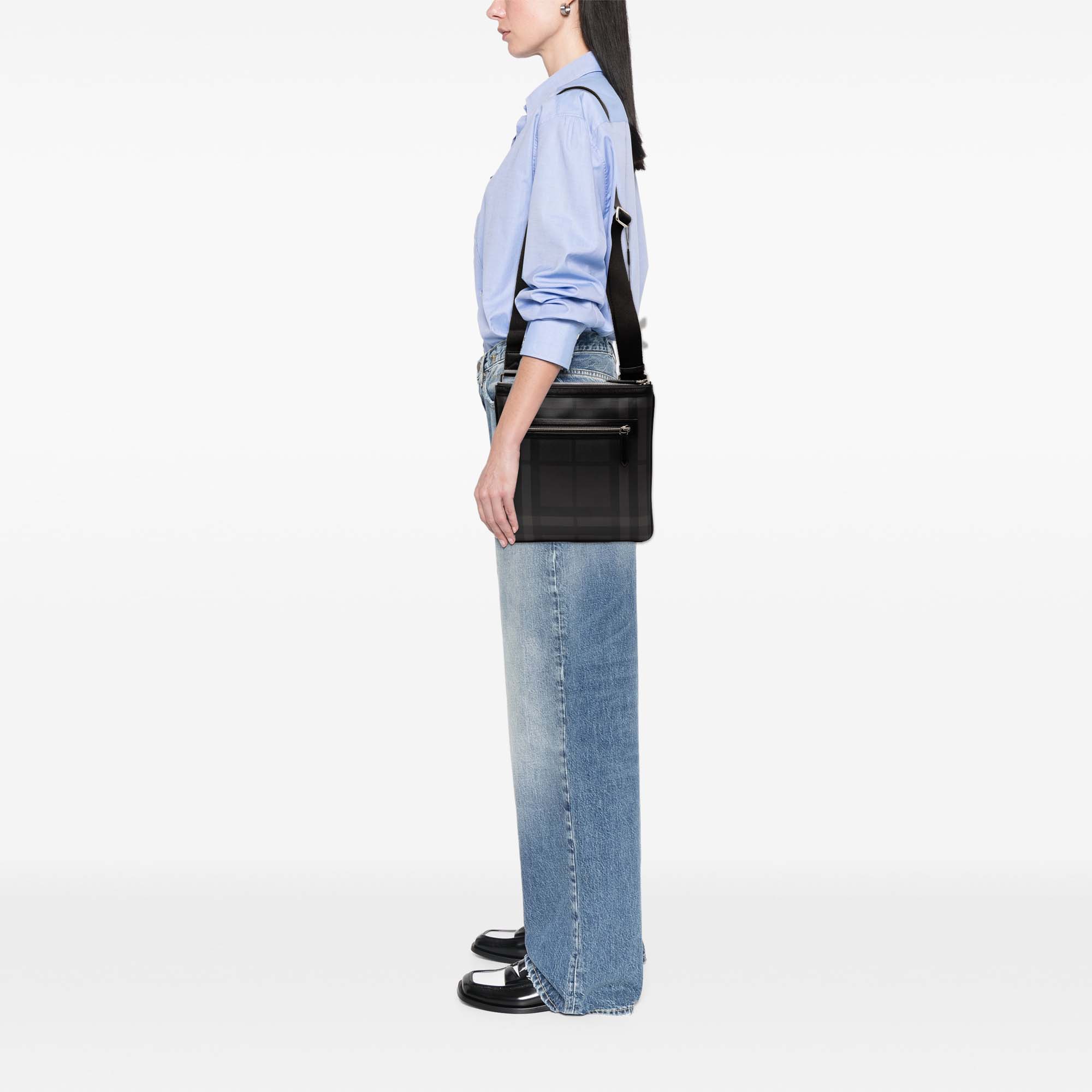 Smoke Check Coated Canvas Beckley Crossbody