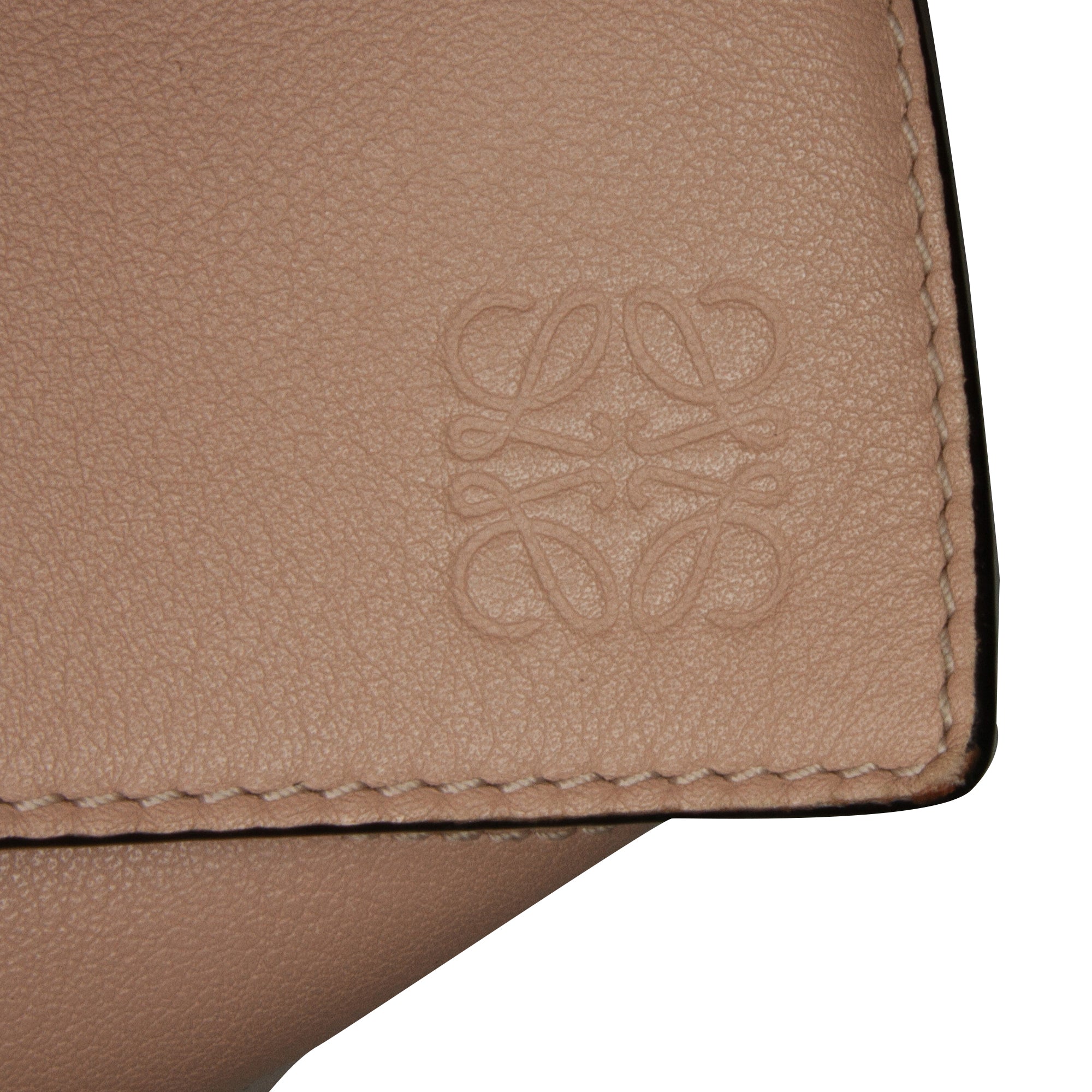 Small Tricolor Calfskin and Suede Puzzle Satchel