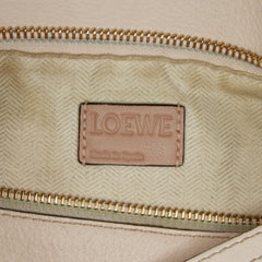 Small Tricolor Calfskin and Suede Puzzle Satchel