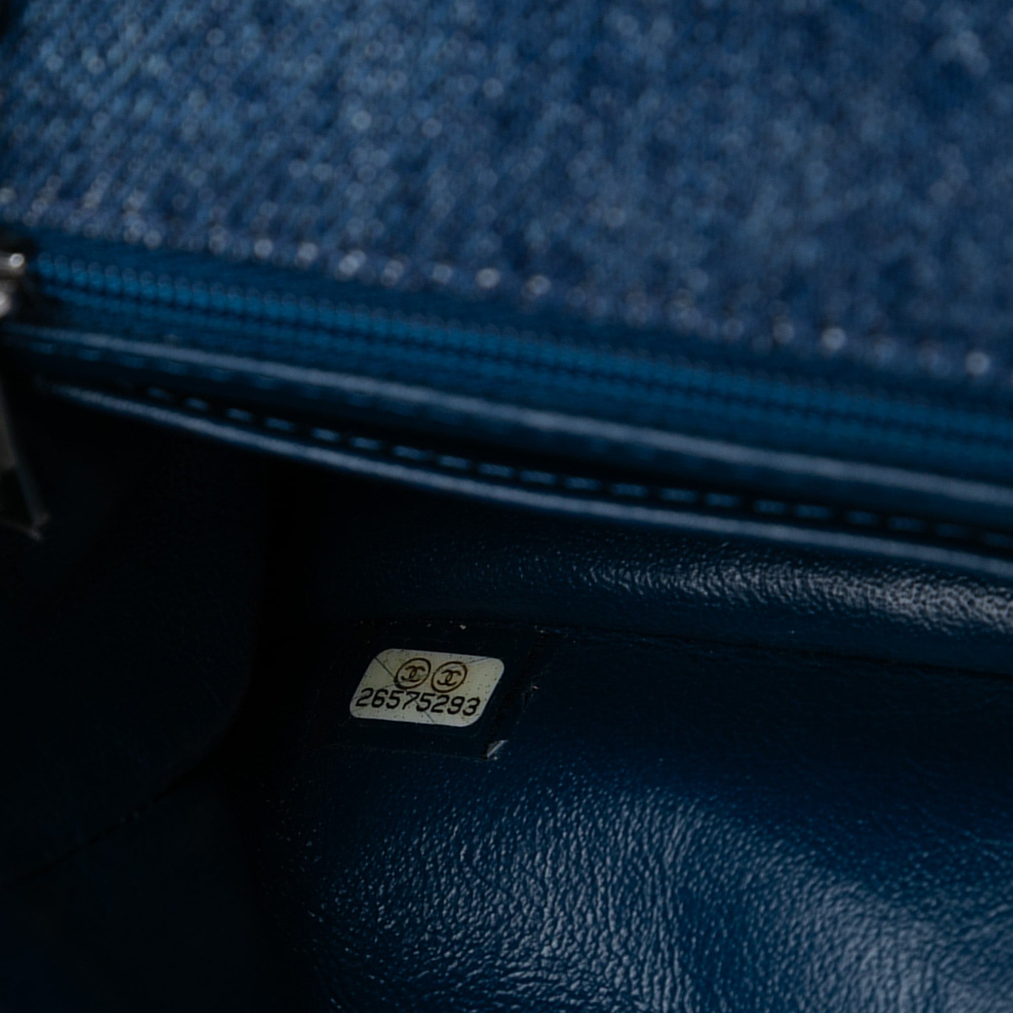 Mini Rectangular Classic Denim Braided Single Flap