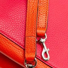 Mini Bicolor Calfskin Bamboo Shopper Satchel