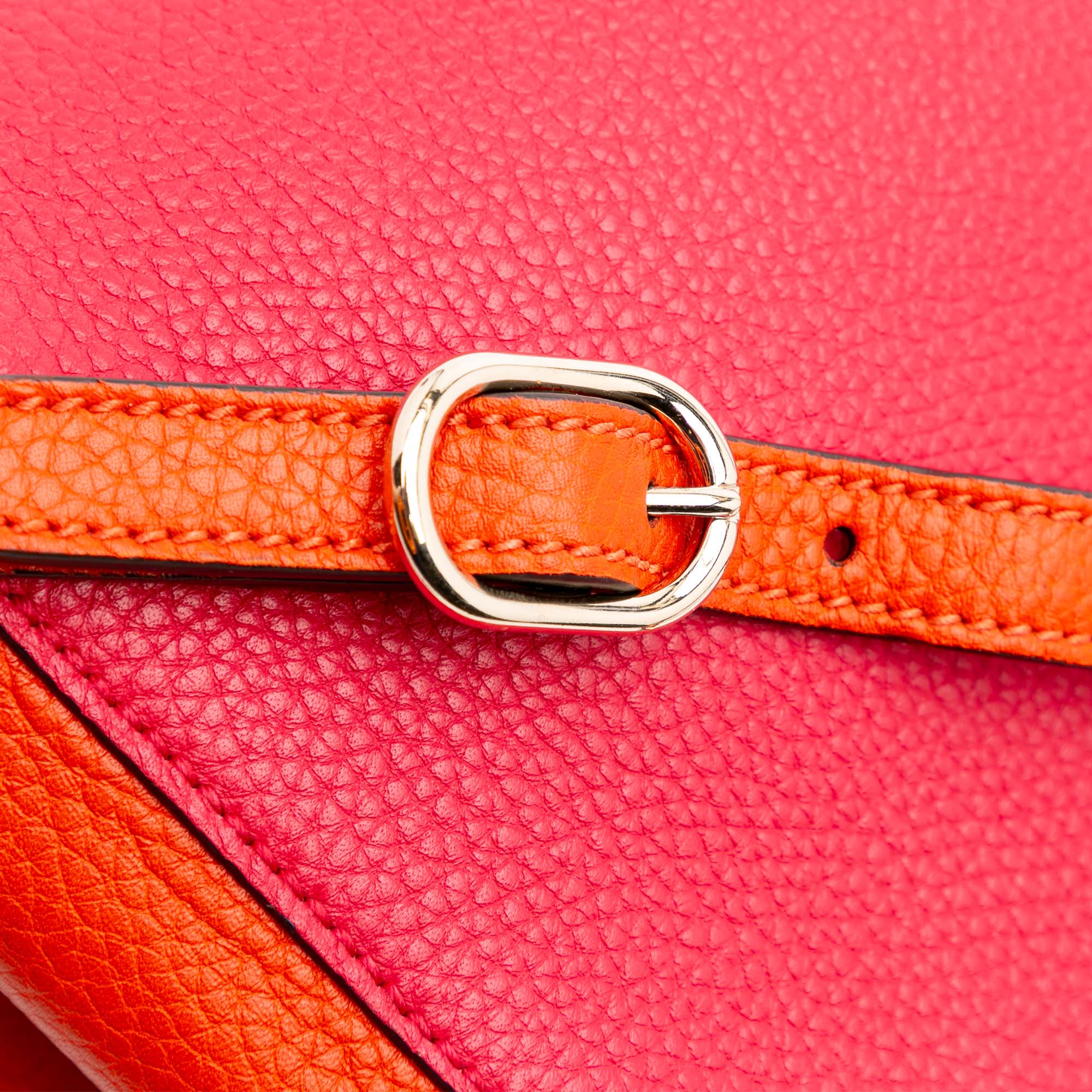 Mini Bicolor Calfskin Bamboo Shopper Satchel