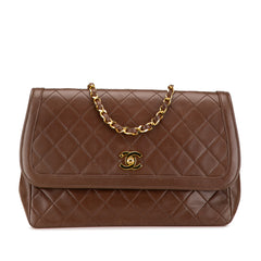 CC Quilted Lambskin Single Flap